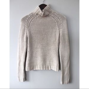 J. Crew High Neck Cream Sweater